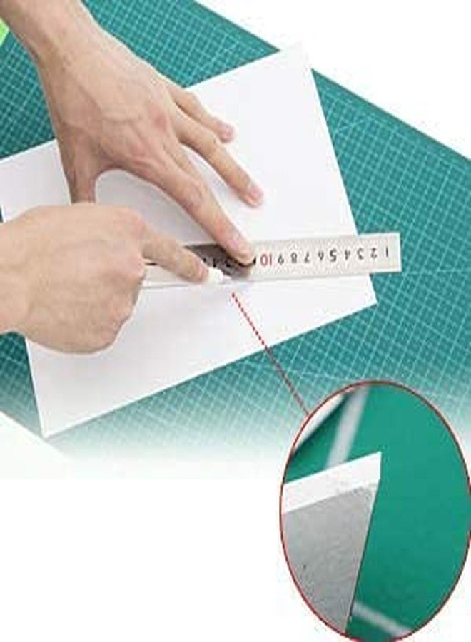 ArtRIght Plastic Double Sided Self Healing Eco Friendly 5 Layers Cutting Mat Imperial/Metric (A2 (24 Inch x 18 Inch, Green) - Image 2